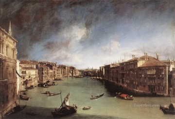 Canaletto Painting - CANALETTO Grand Canal Looking East From The Campo San Vio Canaletto